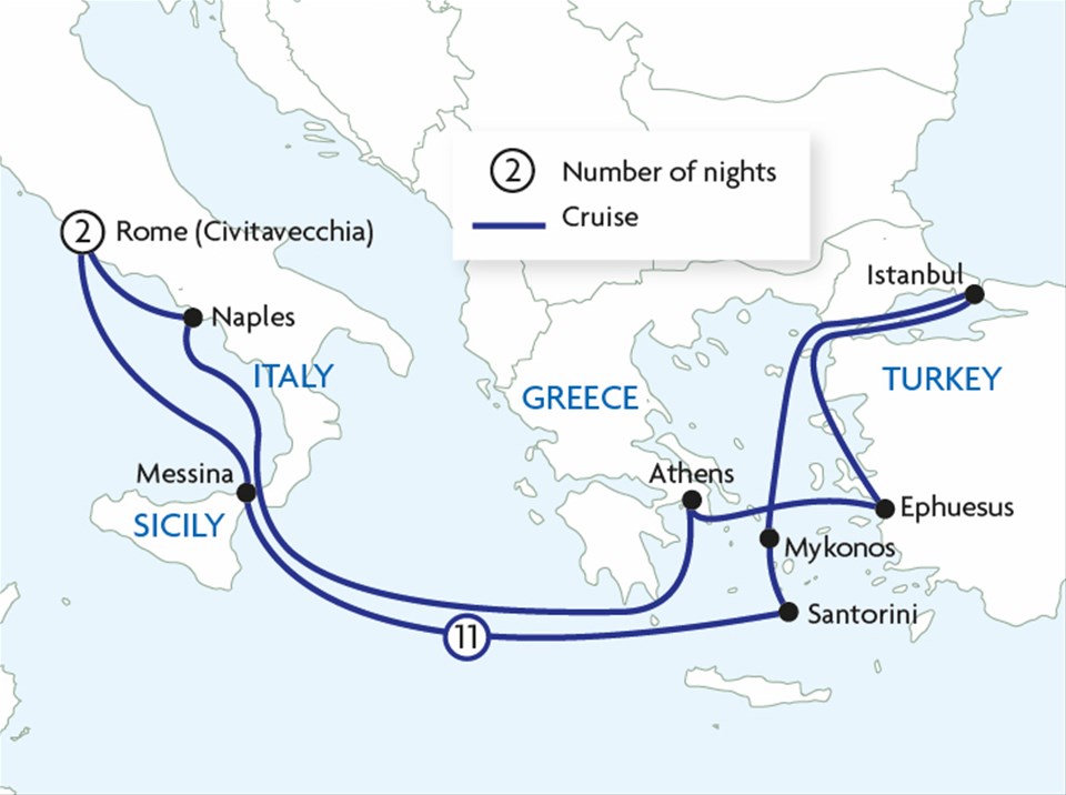 tours to italy greece and turkey